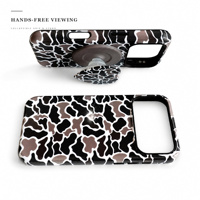 Coque de téléphone brillante et mate pour iPhone 18 Pro Max, motif léopard, film de protection pour iPhone 17 18 Pro Max