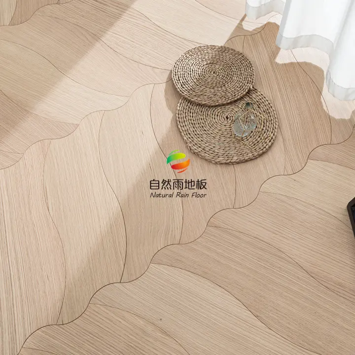 Malaysia Hotel Wood Flooring Special Shaped Parquet Tap & Go Multilayer Engineered Wood Flooring White Oak Flooring