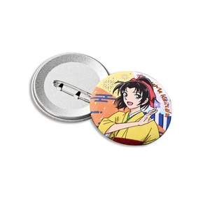 Insignia Conmemorativa de Hojalata Personalizada al por Mayor con Logotipo, Broche Redondo Personalizado de Dibujos Animados, Insignia Bordada - Product Image 3