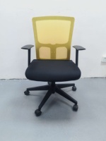 Chaise de bureau exécutive moderne à hauteur réglable en tissu, avec base pivotante en aluminium et fer, pour enfants, maison et école