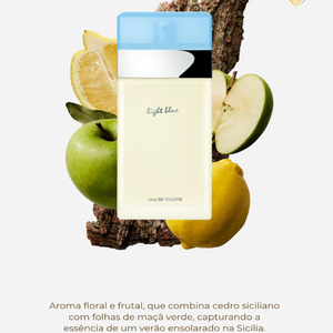 Perfume Do&ga Light Blue para Hombre 3.4oz/100ml - Fragancia Fresca de Limón y Jazmín, Eau de Toilette de Larga Duración - Product Image 4