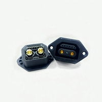 Prises électriques 40A 2+6 Femelle/Mâle, fiches BNC, prises à contact en laiton, boîtier PC/Nylon IP67 pour vélos électriques, batterie au lithium
