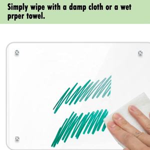 Tableau blanc magnétique en acrylique transparent pour réfrigérateur, effaçable à sec, portable, écologique, tableau <span class=keywords><strong>de</strong></span> notes vierge, liste <span class=keywords><strong>de</strong></span> choses à faire, planificateur <span class=keywords><strong>de</strong></span> repas, tableau des tâches, pour adultes - Product Image 5