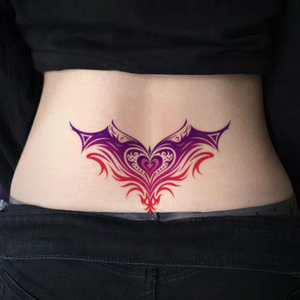Colorido pareja tatuajes temporales pegatina corazón Sexy Succubus <span class=keywords><strong>tatuaje</strong></span> impermeable adecuado para Abdomen, espalda baja y <span class=keywords><strong>pecho</strong></span> - Product Image 6