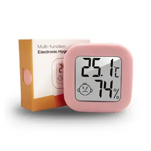 Termometer Mini Dalam Ruangan LCD Digital Suhu Ruangan Hygrometer Gauge Sensor Kelembaban Meter Suhu Termometer Dalam Ruangan
