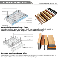 Plafonds décoratifs en faux aluminium en forme de U pour murs, garages, couloirs, halls, magasins, salles d'exposition, aéroports
