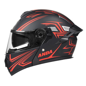 Mũ bảo hiểm lật chất lượng cao, cánh gió lớn, chất liệu ABS, logo tùy chỉnh, kính chắn gió kép, sử dụng được quanh năm, bảo hành 1 năm - Product Image 1