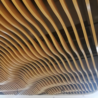 Plafond acoustique isolé en aluminium pour les intérieurs commerciaux, design de plafond pour centre commercial, villa, bureau