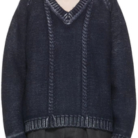 Pull à col en V à manches longues unisexe personnalisé, tricot à blocs de couleur pour homme en hiver et en automne, personnalisable en usine