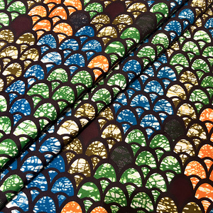Tersedia 100% poliester lilin Afrika kain geometris etnik Batik dicetak kamuflase untuk pakaian