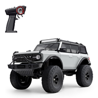 Voiture RC tout-terrain 1/18 de qualité hobby avec essieux portiques, double vitesse, régulateur de vitesse CCS, jantes en alliage, coque en PC, intérieur, 4x4, télécommandée