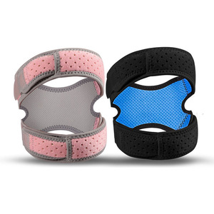 Rodillera transpirable de doble rótula, correa ajustable, soporte personalizado <span class=keywords><strong>para</strong></span> <span class=keywords><strong>ejercicio</strong></span> físico, banda deportiva con almohadillas <span class=keywords><strong>para</strong></span> rodilla - Product Image 1