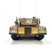 Henglong 3958-1 1/16 Char d'assaut principal israélien Merkava RC, modèle de char de combat MK4 avec chenilles métalliques tout-terrain