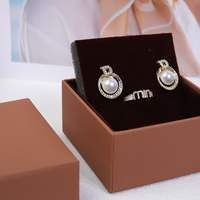 Emballage de boîte de coffret de bijouterie premium recyclé organique bracelet collier bague boucle d'oreille
