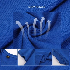 T-shirt décontracté en tricot doux et compressé pour enfants, impression de logo personnalisée, 100% coton respirant, manches courtes pour bébés filles et garçons - Product Image 2