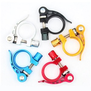 Abrazadera de sillín de bicicleta de aleación de aluminio de liberación rápida multicolor 25.4 28.6 31.8 34.9mm - Product Image 1