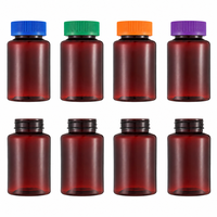 Flacon en plastique PET de 150 ml fiable et étanche, pour capsules, pilules, vitamines, service OEM pour le remplissage de compléments alimentaires
