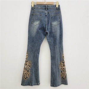 Jeans Ajustados de Mezclilla Elástica de Algodón para Mujer, Estilo Chino - Product Image 2