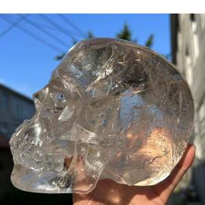 Venta al por mayor <span class=keywords><strong>de</strong></span> <span class=keywords><strong>cristal</strong></span> <span class=keywords><strong>de</strong></span> cuarzo transparente <span class=keywords><strong>de</strong></span> 15cm decoración interior en forma <span class=keywords><strong>de</strong></span> cabeza antropomórfica en todo <span class=keywords><strong>el</strong></span> mundo - Product Image 4