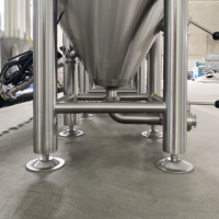Cuve de Fermentation Compacte 1BBL pour Brassage à Domicile, Fermenteur Conique Isolé Sous Pression pour Brasserie Artisanale et Microbrasserie