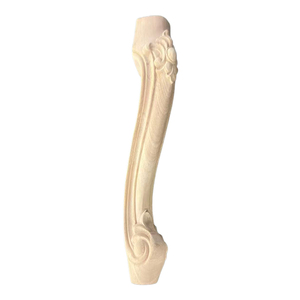 Gambe per Mobili in <span class=keywords><strong>Legno</strong></span> Massello Intagliato, Stile Europeo Vintage Floreale, Gambe per Armadi e Divani in <span class=keywords><strong>Legno</strong></span> <span class=keywords><strong>Grezzo</strong></span> Non Finito, <span class=keywords><strong>Piedi</strong></span> di Ricambio per Tavoli - Product Image 1