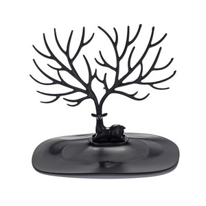 Creative Antler <b>Tree</b>-Shaped PP Plastic Jewelry Display Rack with Storage Hanger Model 03 - Product Image 6