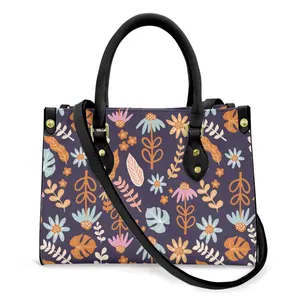 Drop Shipping Women's Shoulder Bags Custom PU Leather Purse Ladies Handbags Print Polyester Simba Women Fashion Leopard 1 Pieces