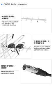 <span class=keywords><strong>Antena</strong></span> de TV aérea al aire libre, dispositivo DVBT T2 potente de alta ganancia de África, Vhf, DTV, Yagi - Product Image 5