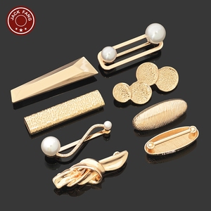 อุปกรณ์ตกแต่งชุดว่ายน้ำบิกินี่ รูปทรงไม่สม่ำเสมอ หัวเข็มขัดโลหะรูปเปลือกหอยสำหรับผู้หญิง ตกแต่งเสื้อผ้าด้วยเปลือกหอย - Product Image 1