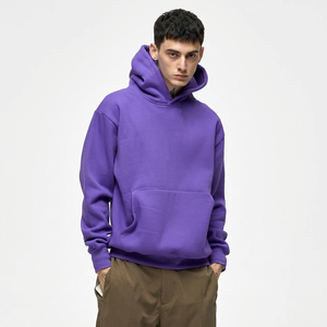 Manufacturers Heavyweight French Terry Cropped <b>Hoodie</b> Custom Stacked Sweatpants and <b>Hoodie</b> Set Cropped Raw Hem Hoodies - Product Image 1