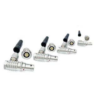 Tùy chỉnh hàng không fhg cắm ổ cắm trứng Nam Nữ tự khóa kim loại <span class=keywords><strong>2</strong></span> chân <span class=keywords><strong>2</strong></span> lõi đẩy uhub khuỷu tay kết nối tròn - Product Image 1