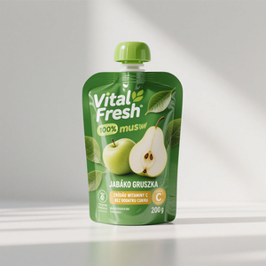 Sacchetto per Alimenti per Bambini in Plastica EVOH-PE <span class=keywords><strong>con</strong></span> Beccuccio Stampato in Rotocalco, Doppio Strato Trasparente Riciclabile per Latte e Gelatina - Product Image 4