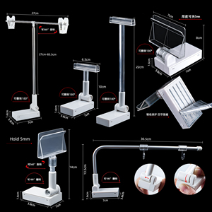 Porte-étiquettes de prix en ABS transparent en gros et au détail, clips pour étiquettes, affichage des prix, merchandising, porte-panneaux magnétique A4 pour <span class=keywords><strong>pharmacie</strong></span> - Product Image 2