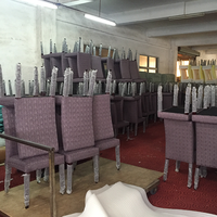 China Manufacturer Supply Cheap Aluminium Alloy Chair Brown Dining Chair