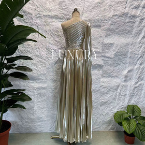 Robe longue élégante et sexy pour femme, nouvelle collection été 2026, à épaules dénudées et dos nu, sans manches, vente en gros - Product Image 4