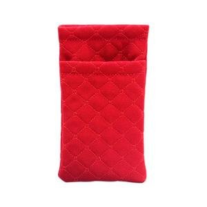 Étui à lunettes de soleil en gros d'usine avec fermeture automatique à ressort, sac de rangement pour lunettes, nouvelle pochette en tissu éponge double couche - Product Image 4