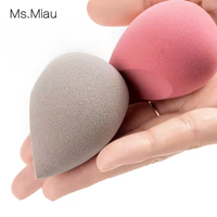 Éponge de maquillage douce et écologique multicolore personnalisée en gros, marque privée, lavable, pour fond de teint, 39x59mm