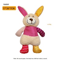 Jouet pour chien en peluche coloré en tissu avec couineur pour grands chiens, idéal pour la mastication et le soulagement de l'ennui (vente en gros)
