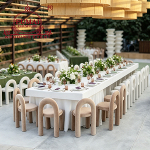 Banquet Hall Fer Métal Cadre Velours Coussin En Gros Restaurant Salle À Manger Chaises - Product Image 2