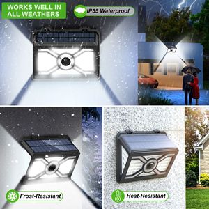 Lámpara de Pared con Sensor de Movimiento, Modelo Privado 2024, IP65, Lámpara Solar para Exteriores, Lámpara de Pared Integrada, Sensor Inteligente - Product Image 5