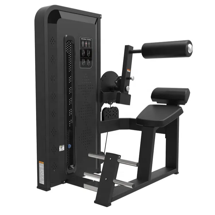 2023 JLC Fitness ticari oturmuş karın egzersiz Crunch lüks spor salonu Selectorized ağırlık yığını Pin yük seçim makineleri