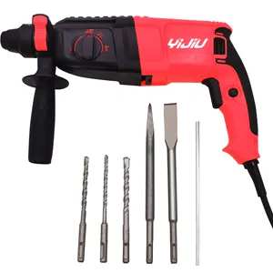 YIJIU Kualitas Tinggi 26Mm Rotary Hammer Mesin Bor 220V Power Hammer Alat Kabel Listrik Rotary Hammer