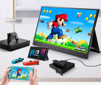Moniteur Portable 15,6 Pouces Tactile Double Écran avec Haut-parleur Dalle IPS Ultra Fine pour Ordinateur Portable et PC, Appareil de Jeu