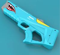 Pistola de Agua Eléctrica de Tiburón para Niños, Pistola de Agua Automática con Batería para Piscina, Juguetes para Fiestas al Aire Libre, Hechos de Plástico