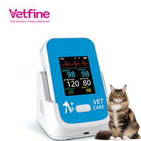 Tensiomètre vétérinaire sans fil rechargeable pour chiens, 6 paramètres, signes vitaux des animaux, Bluetooth précis