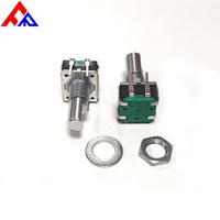 Encodeur numérique rotatif vertical EC12 avec poignée métallique, encodeur incrémental miniature PEC12