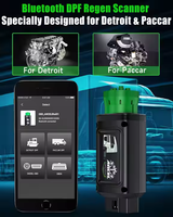 ANCEL HD100 HD110 Bluetooth Diesel Heavy Duty Truck OBD OBD2 Escáner automotriz Diagnóstico de sistema completo para motor Detroit