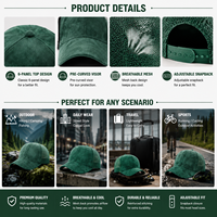 Gorra Trucker Premium Verde Esmeralda de Gamuza Sintética con Malla Trasera Estructurada, Gorra Personalizable con Logo, Estilo Urbano, Venta al por Mayor