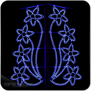 Bán buôn lễ hội Giáng sinh Motif LED ánh sáng đường phố trang trí cực ngoài trời ứng dụng kim loại - Product Image 5