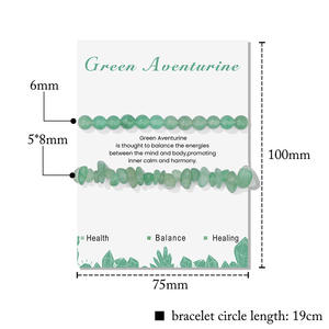 Gelang manik-manik kristal penyembuh, Perhiasan Pria Wanita, hadiah batu alami kuarsa mata harimau 2 buah - Product Image 6
